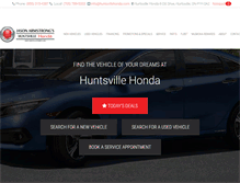 Tablet Screenshot of huntsvillehonda.com